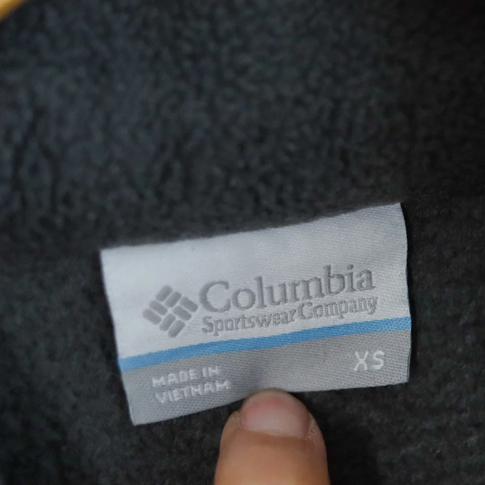 Columbia Benton Springs Snap Fleece Pullover Womens XS‎ Grey Green AL1302